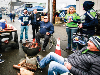 Hawk Alley Tailgate Area