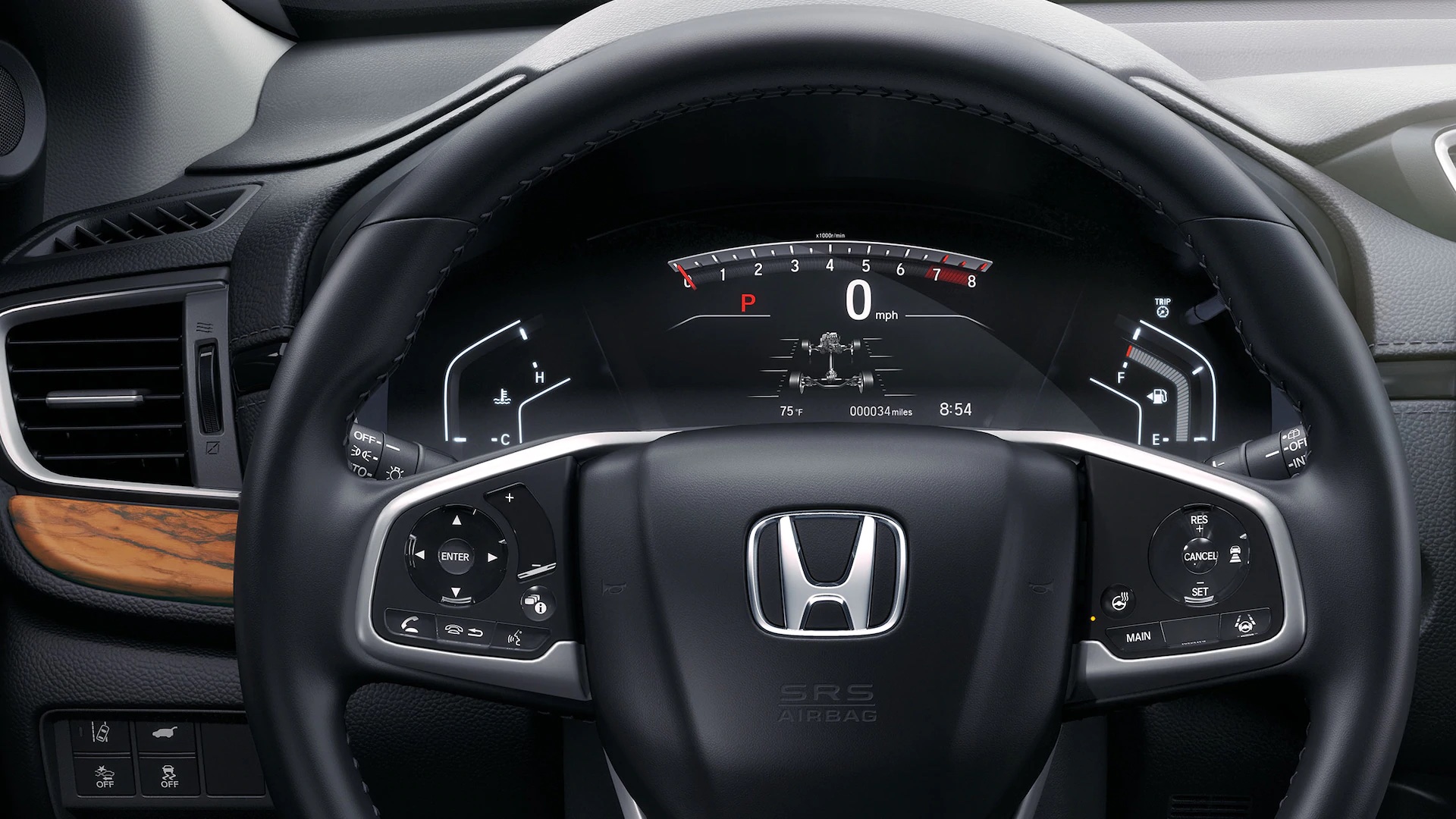 Steering Wheel in the 2022 CR-V Hybrid