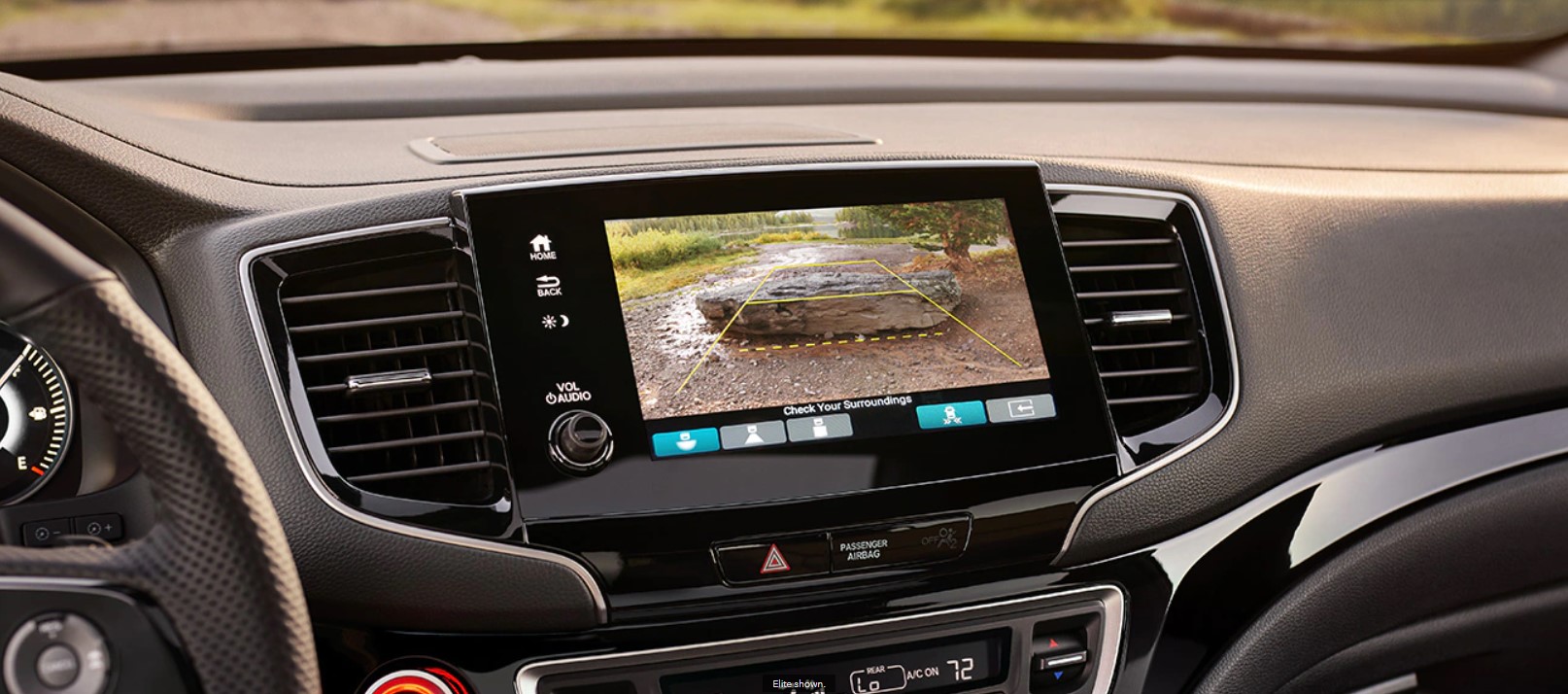 Multi-Angle Rearview Camera in the 2022 Passport