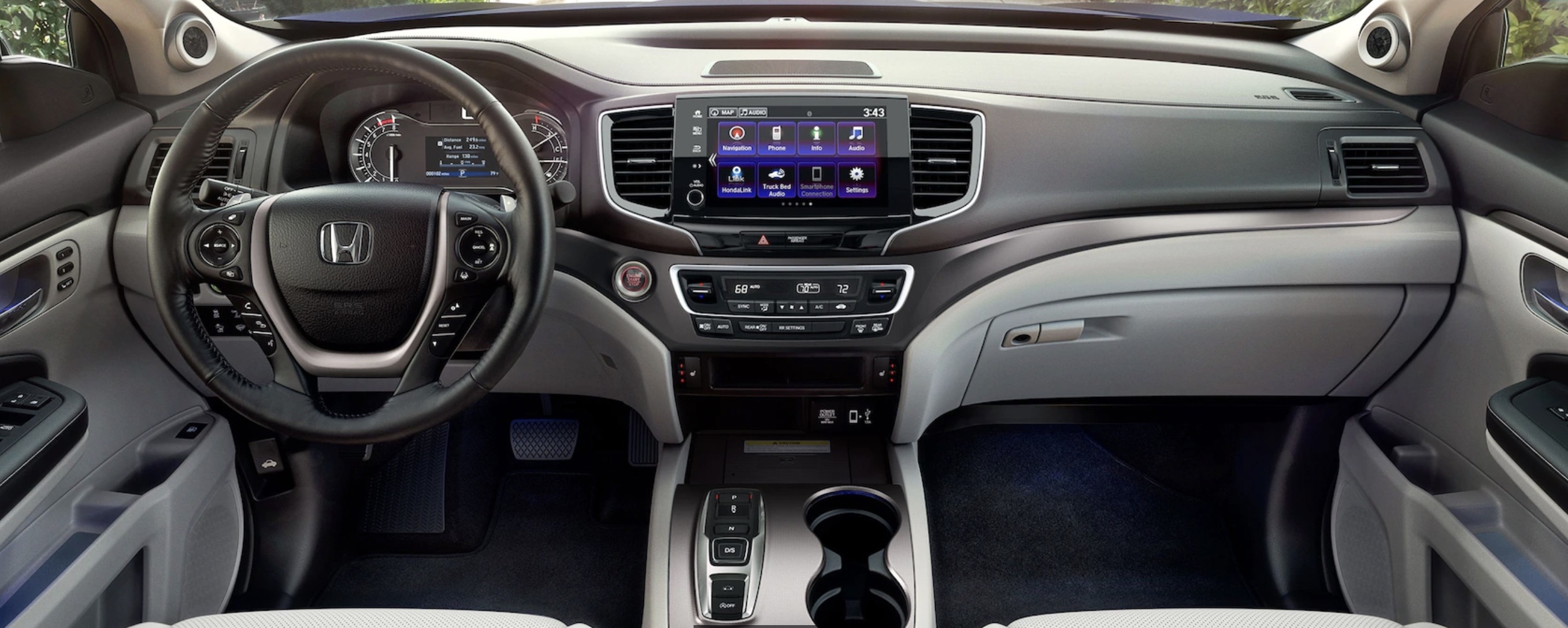 Interior of the 2023 Honda Ridgeline