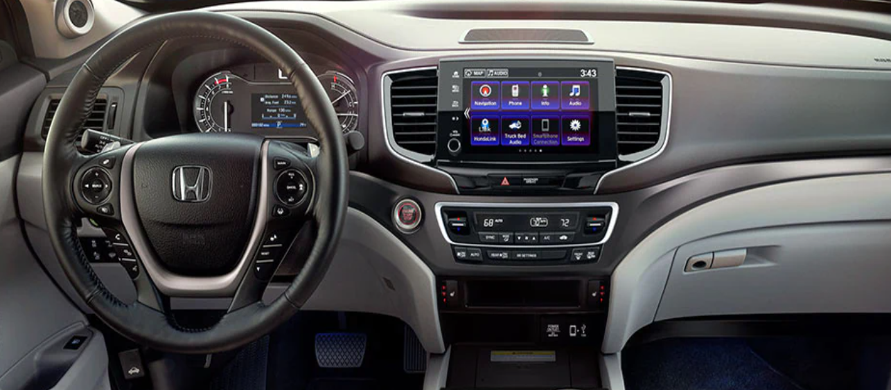 Interior of the 2023 Honda Ridgeline 