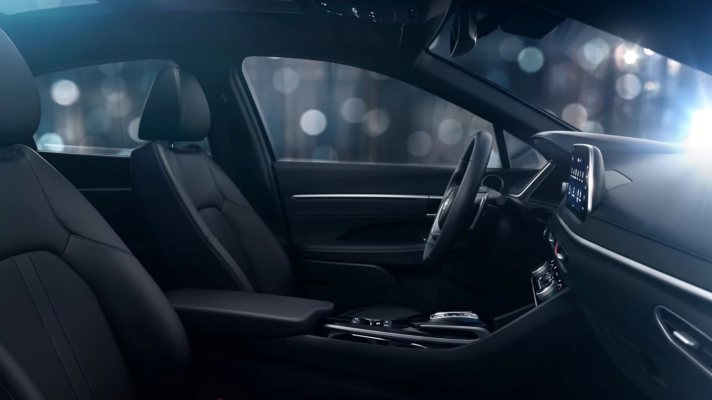 2023 Hyundai SONATA Black Leather Interior