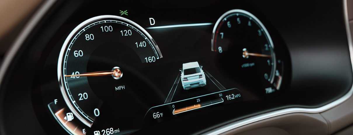 2023 Genesis GV80 12.3-inch 3D Digital Cluster