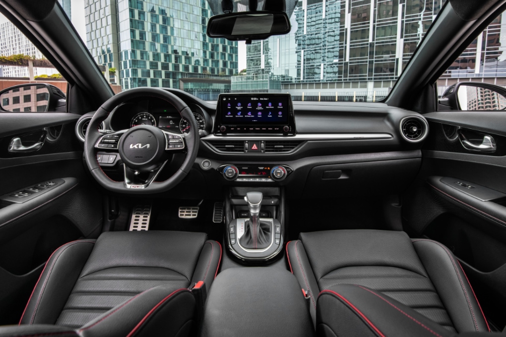 Interior of the 2023 Kia Forte