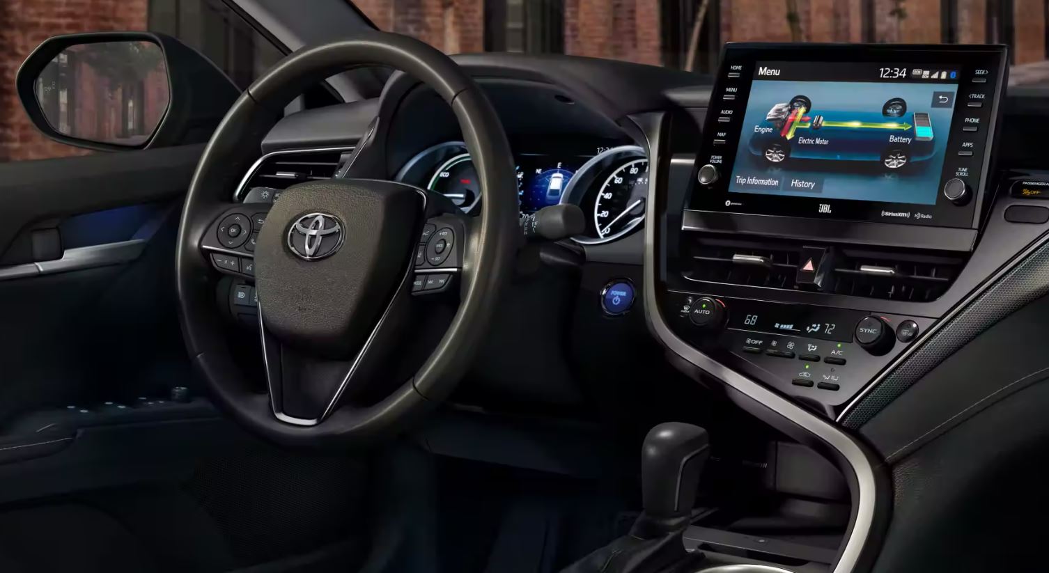 Dashboard in the 2023 Camry
