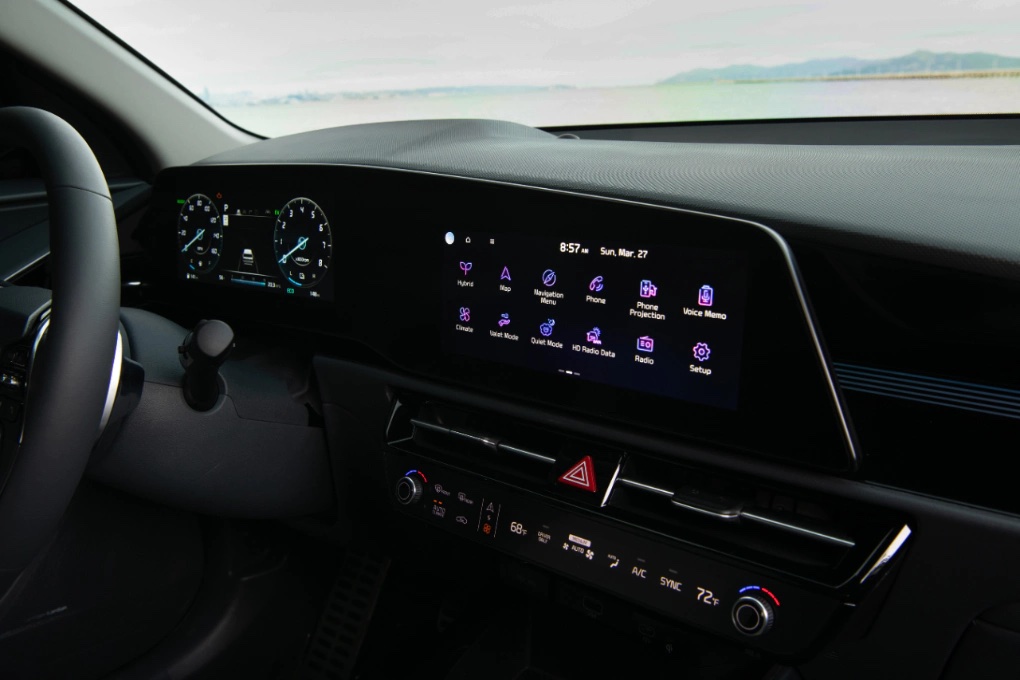 Dashboard in the 2023 Niro