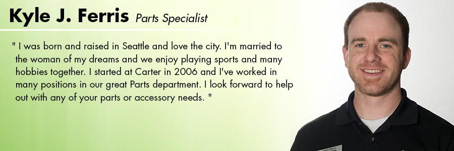 Kyle Ferris, Parts Specialist at Carter Subaru Shoreline in Seattle, WA