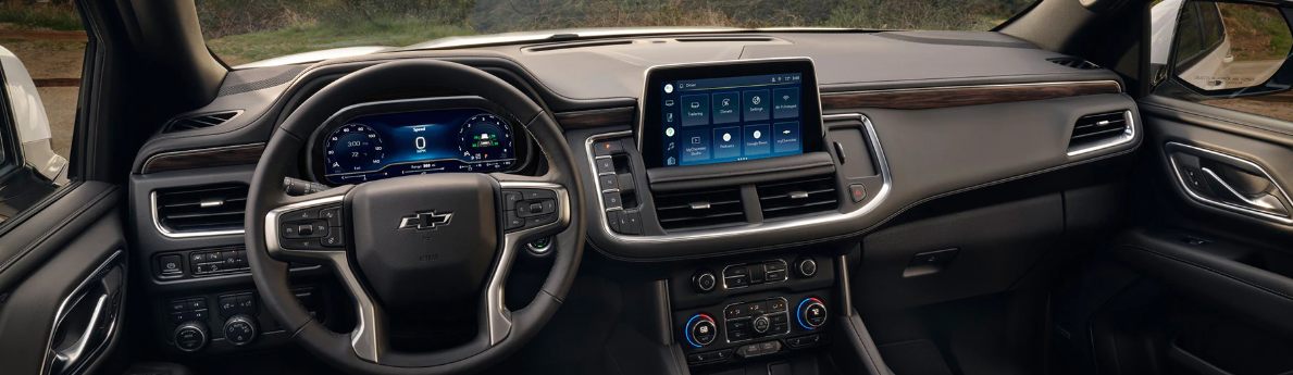 Dashboard in the 2023 Tahoe
