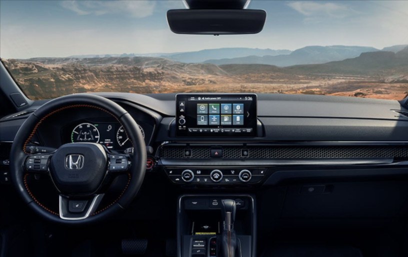 La visibilidad del exterior desde la cabina es una de las grandes mejoras del CR-V 2023.