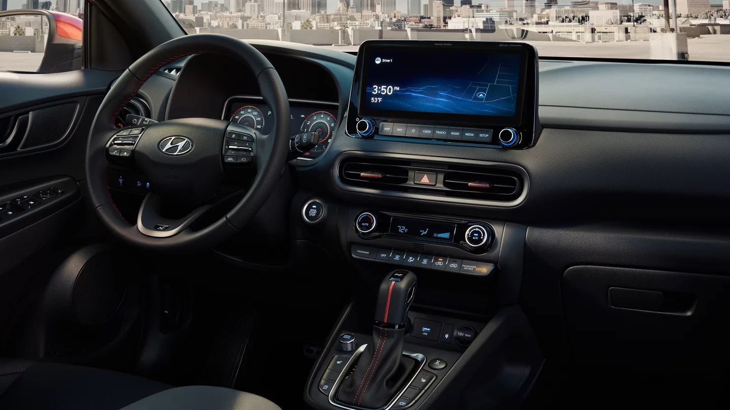 Interior of the 2023 Hyundai KONA