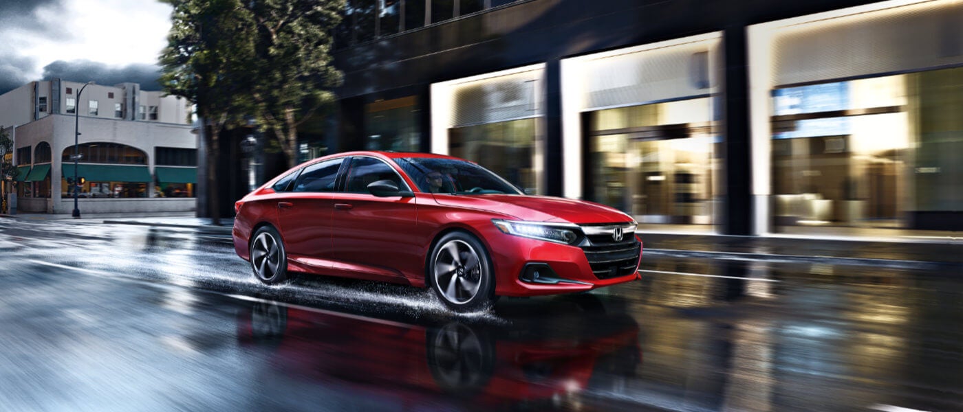 Honda Accord Exterior Wet City Road