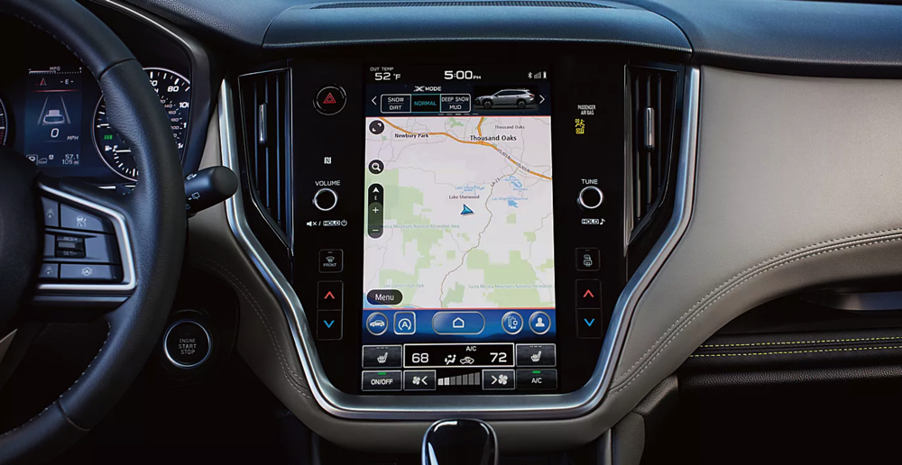 Interior of the 2023 Subaru Outback