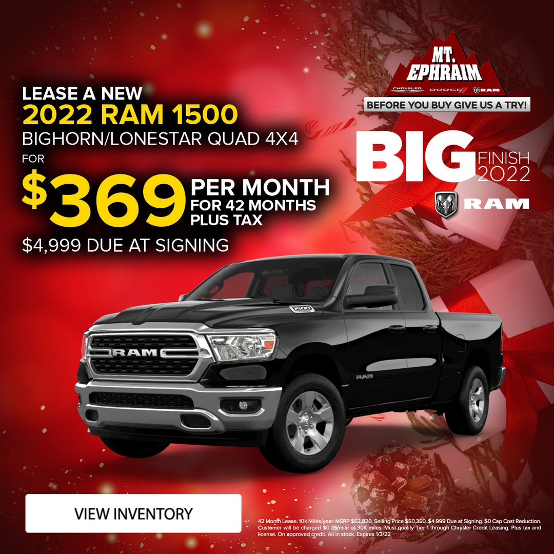 New Vehicle Specials Mt Ephraim Chrysler Dodge RAM