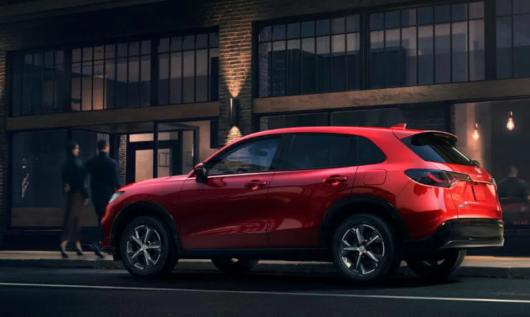 2023 Honda HR-V parked on city street at night