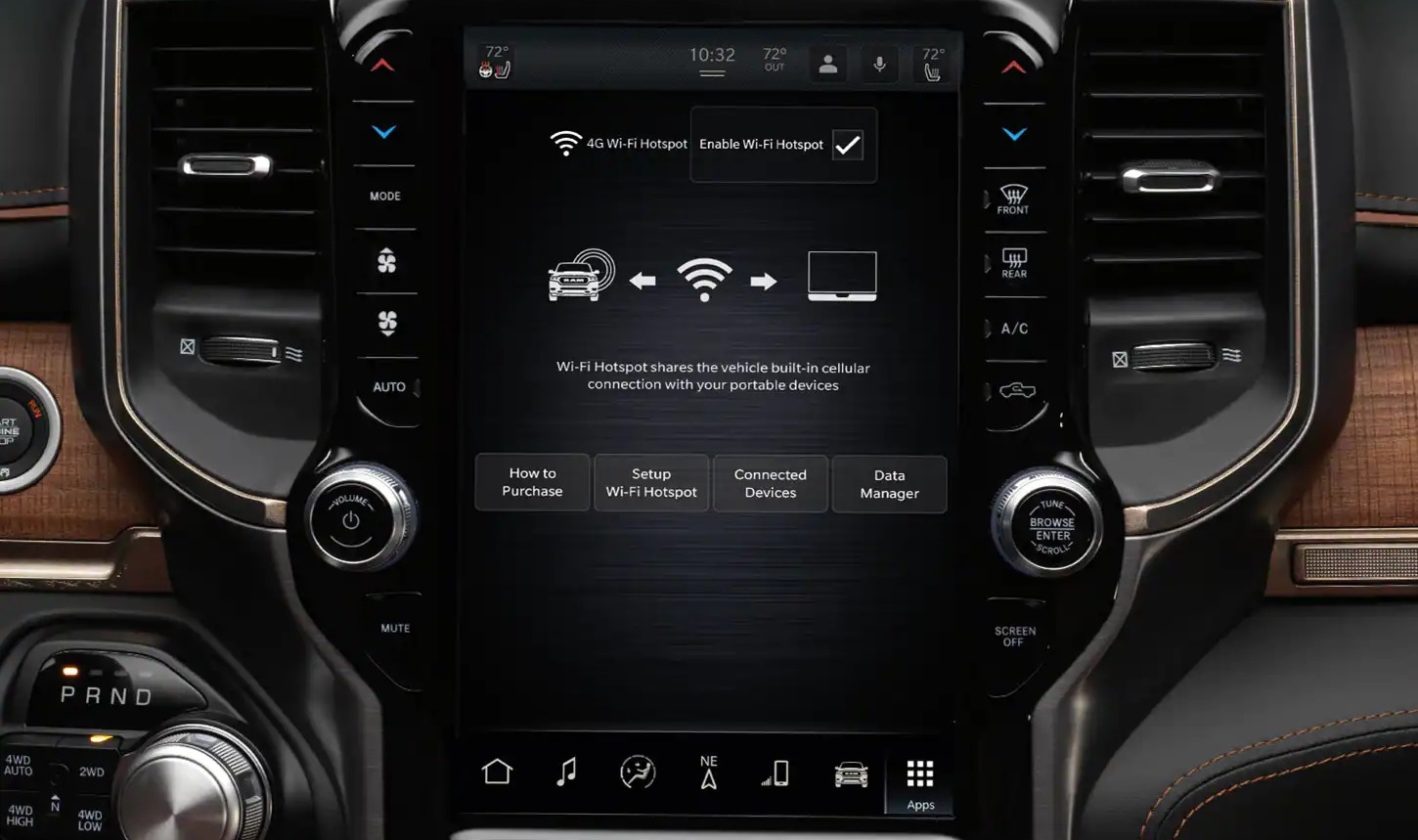 2023 Ram 1500 In-Cabin 4G LTE Wi-Fi