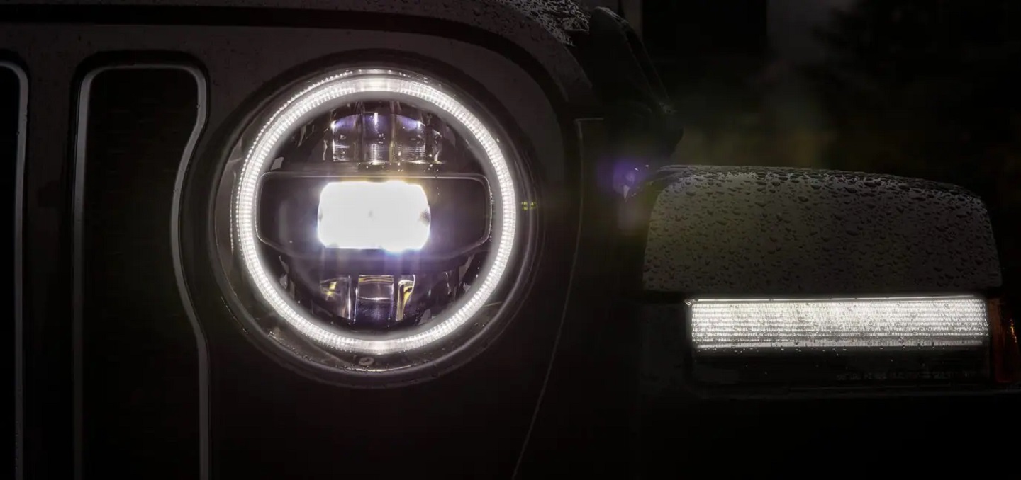 Available Premium LED Lighting Group on the 2023 Jeep Wrangler