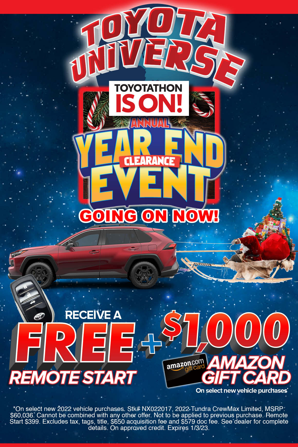 Annual Year End Clearance Event - Toyota Universe