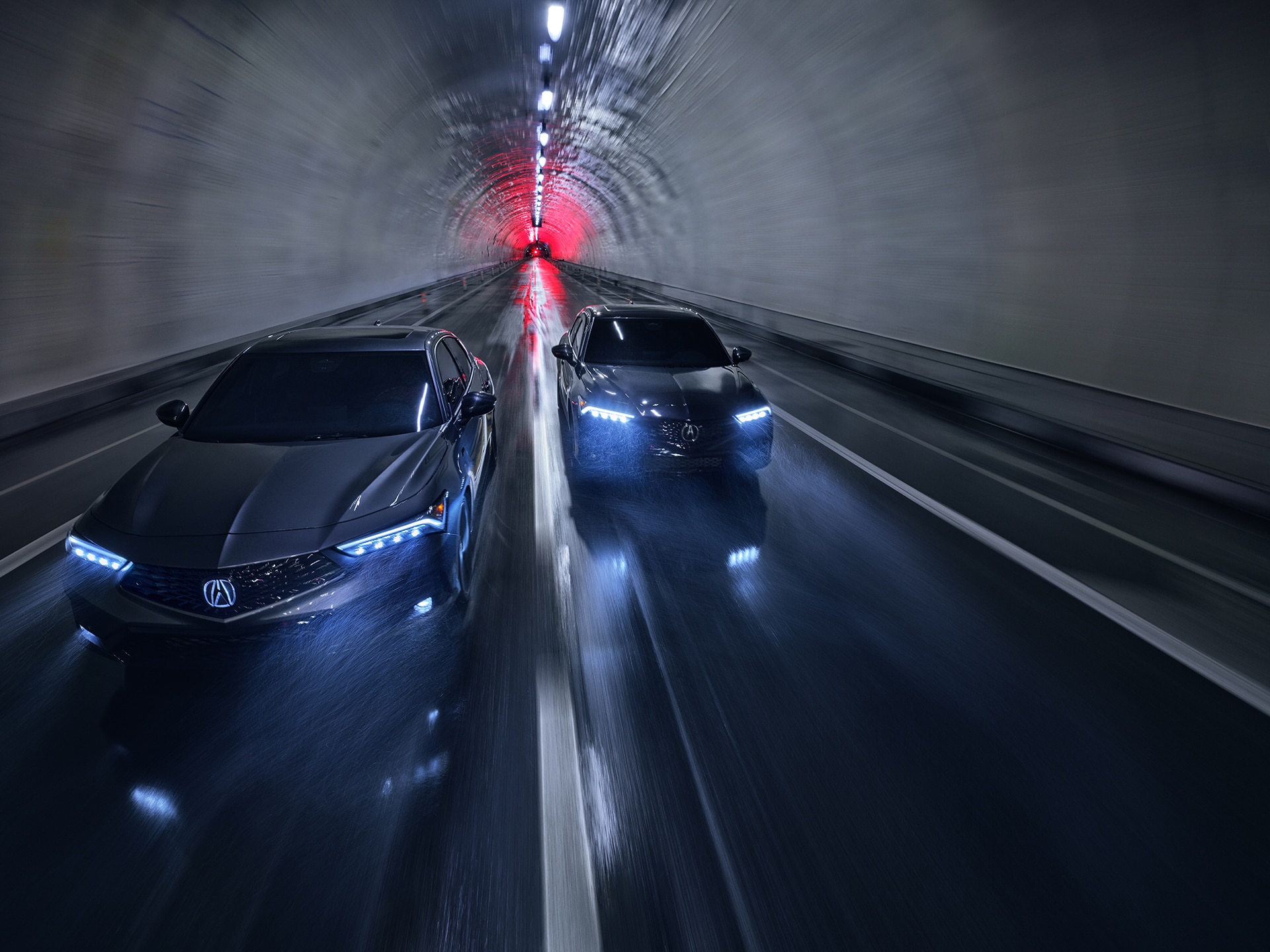 INTEGRA23-2 integras driving in tunnel