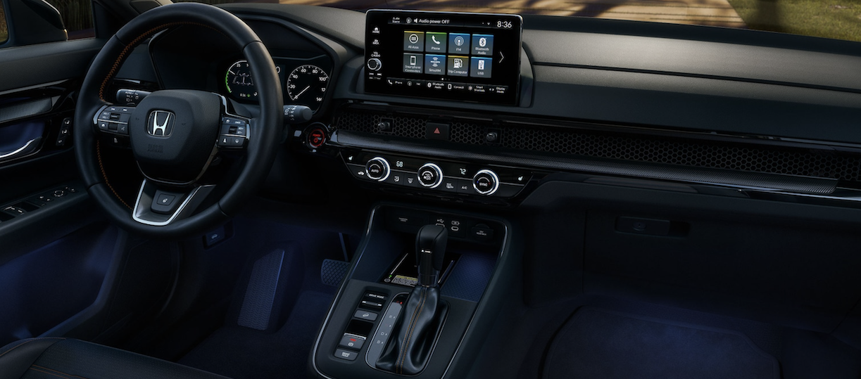 El CR-V Hybrid tiene en su interior una apariencia deportiva única.