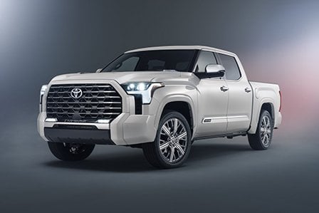 White 2022 Toyota Tundra Capstone for sale at Westbury Toyota on Long Island, NY.