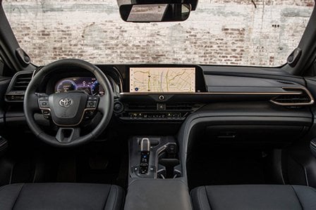 Example of a JBL sound system in the cabin of a new Toyota on Long Island, NY.