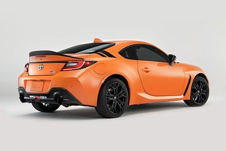 Orange 2023 Toyota GR86 Special Edition for sale on Long Island, NY.