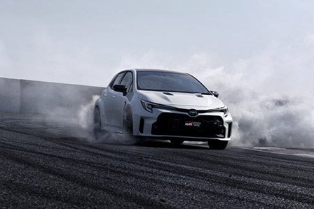 White 2023 Toyota GR Corolla.