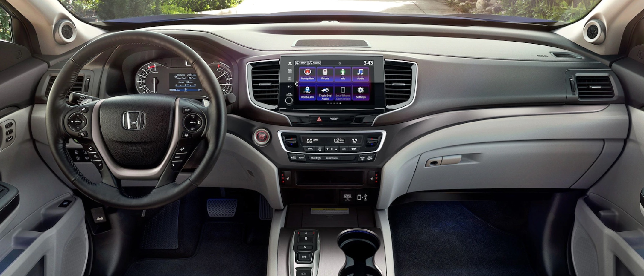 2023 Honda Ridgeline Front Console