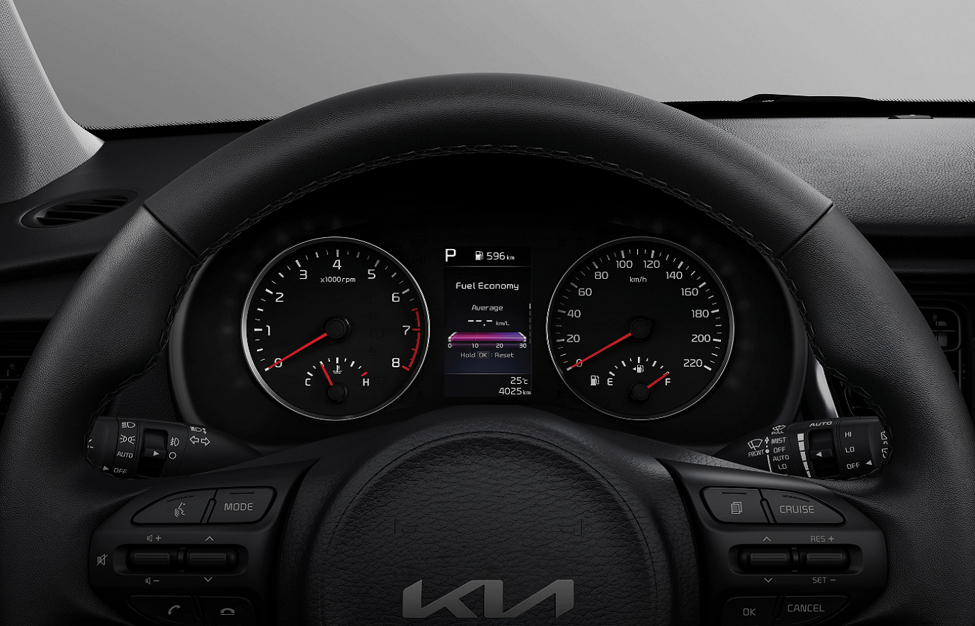 2023 Kia Rio Instrument Cluster Display