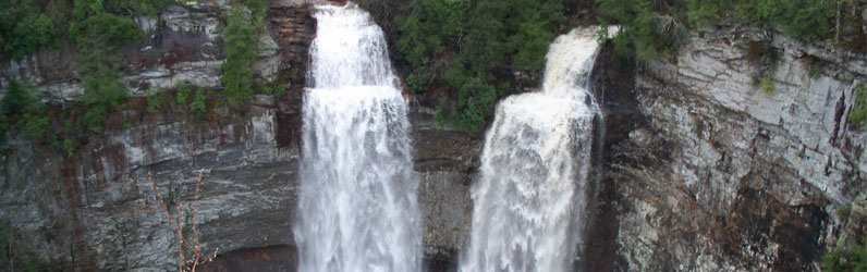 Waterfall at Fall Creek Falls State Park in Tennessee.