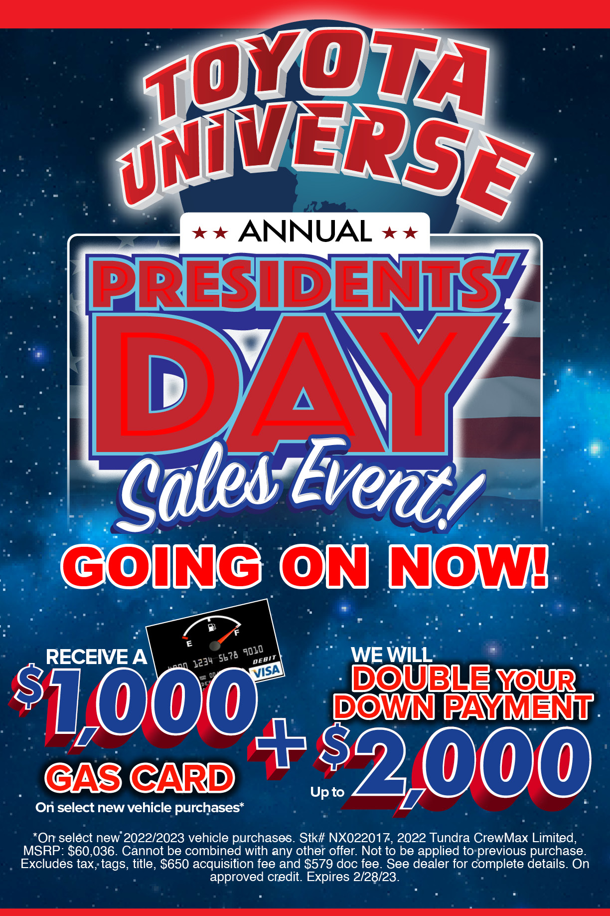 Presidents Day Sales Event Toyota Universe