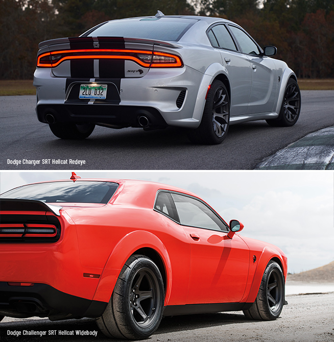 Dodge Charger Vs Challenger Comparison Base And Hellcat