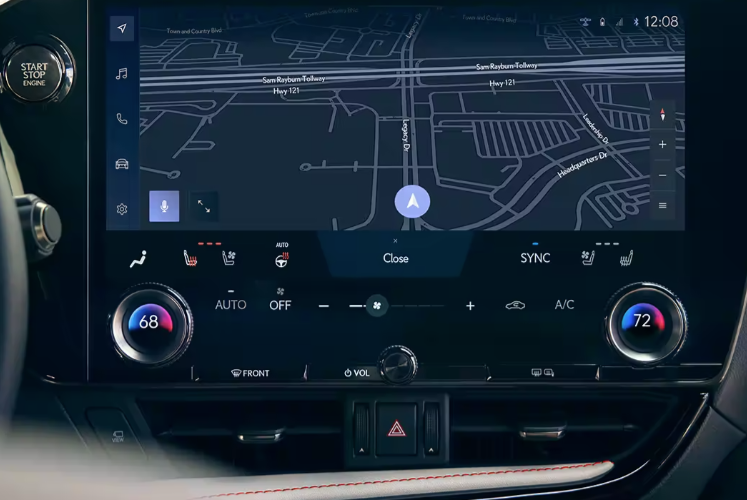 El NX 350 tiene 14 temas seleccionables de luz ambiental.