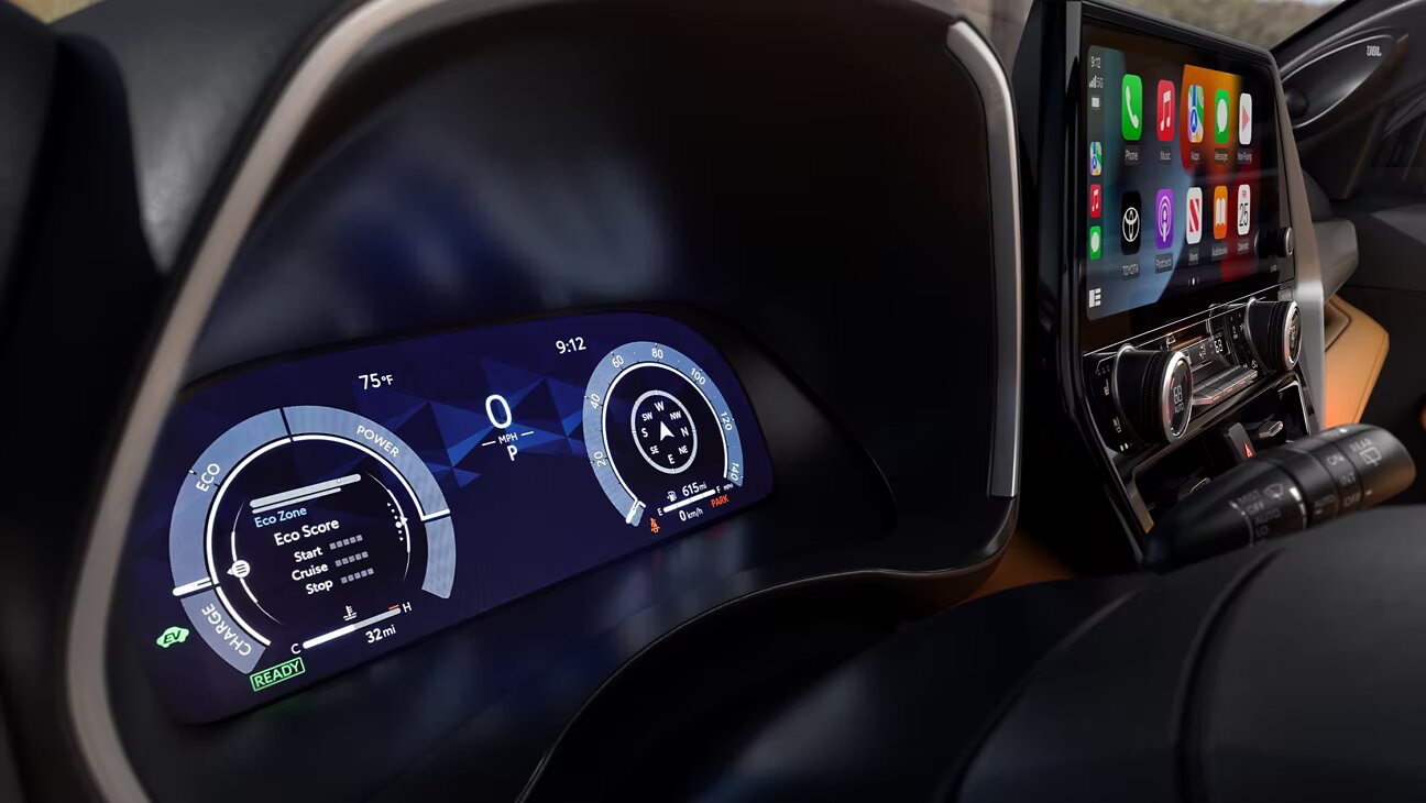 Digital Gauge Cluster of the 2023 Toyota Highlander