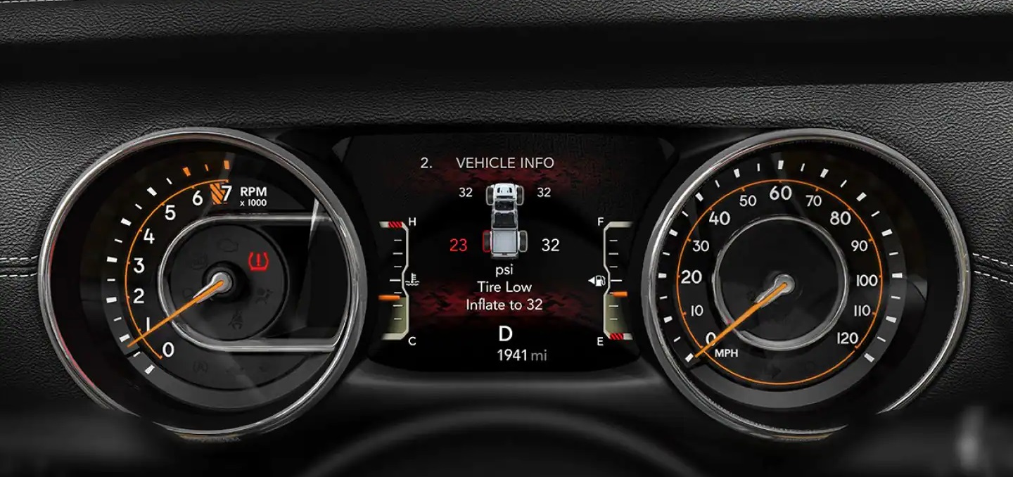 2023 Jeep Gladiator Driver Information Display