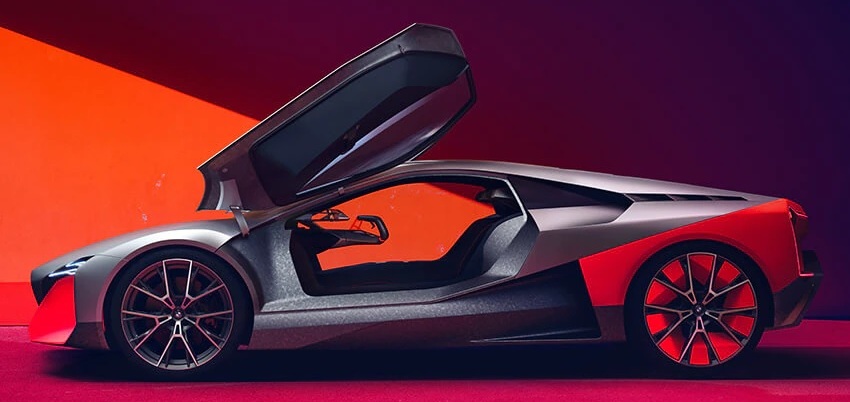 BMW Vision M NEXT Concept Upward-Opening Gullwing Doors