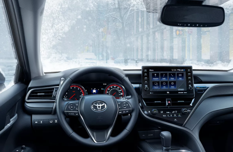 2023 Toyota Camry Hybrid steering wheel and dashboard 