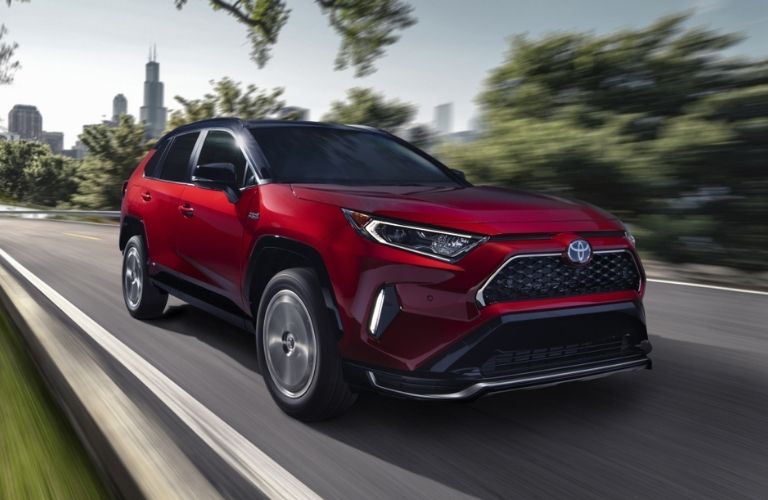 2021 Toyota RAV4 Prime leaving Chicago