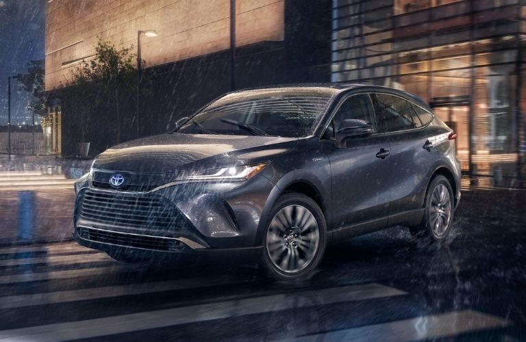 2021 Toyota Venza driving in the rain