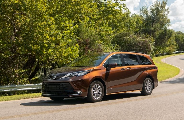 2021 Toyota Sienna driving on highway