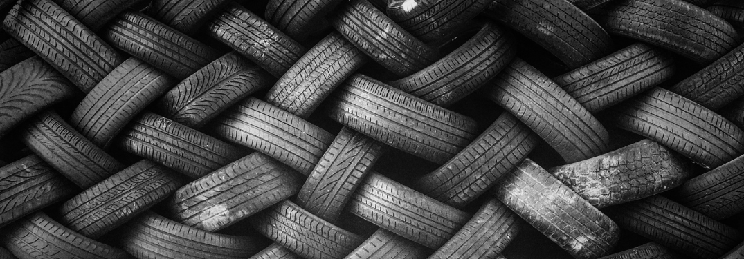 A stack of winter tires