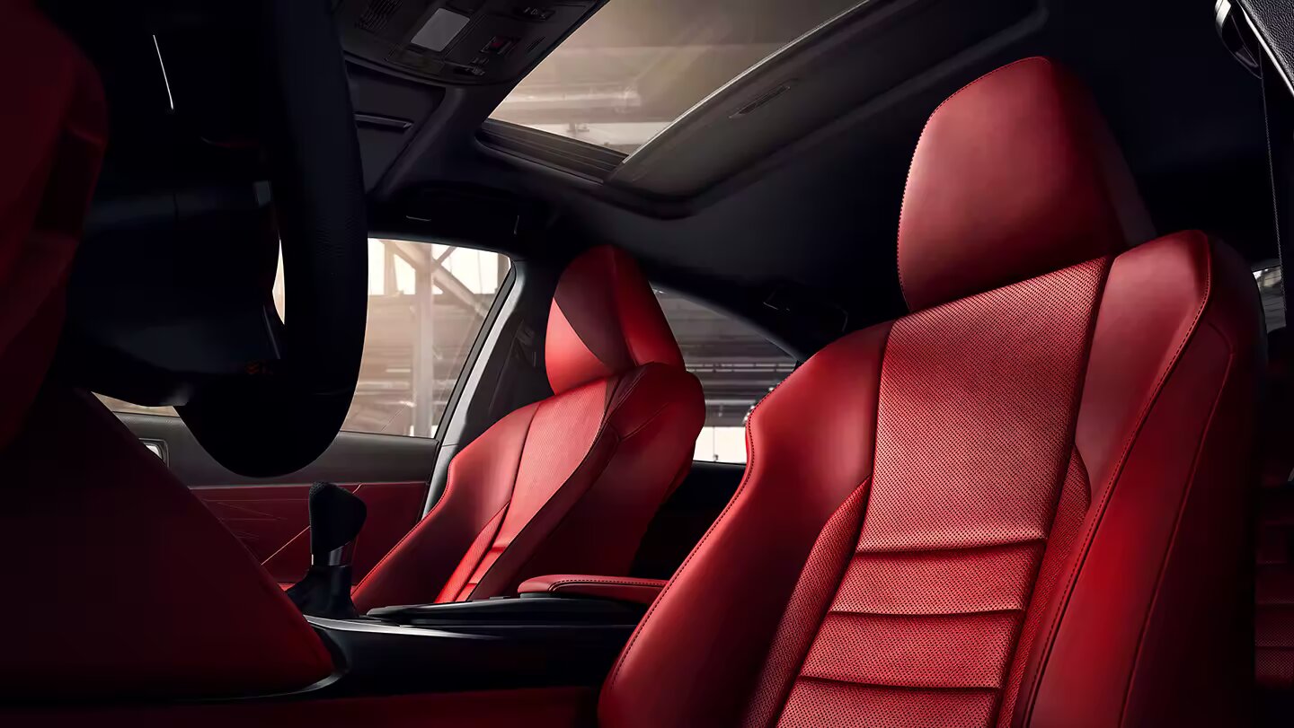Front Seating Arrangement of the 2023 Lexus IS 350