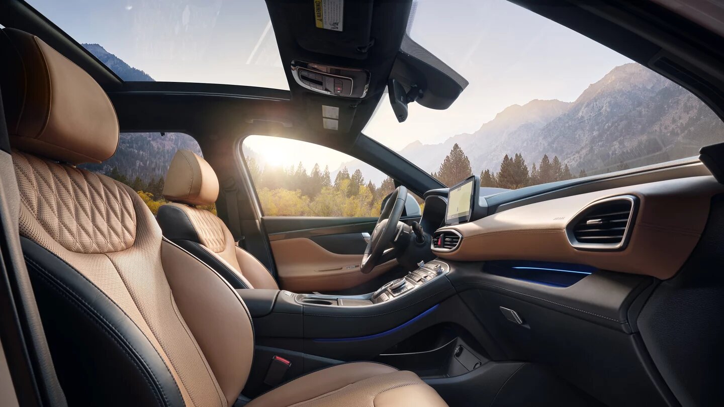 Front Seating Arrangement of the 2023 Hyundai SANTA FE