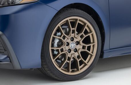 View of the wheel of the 2023 Toyota Camry