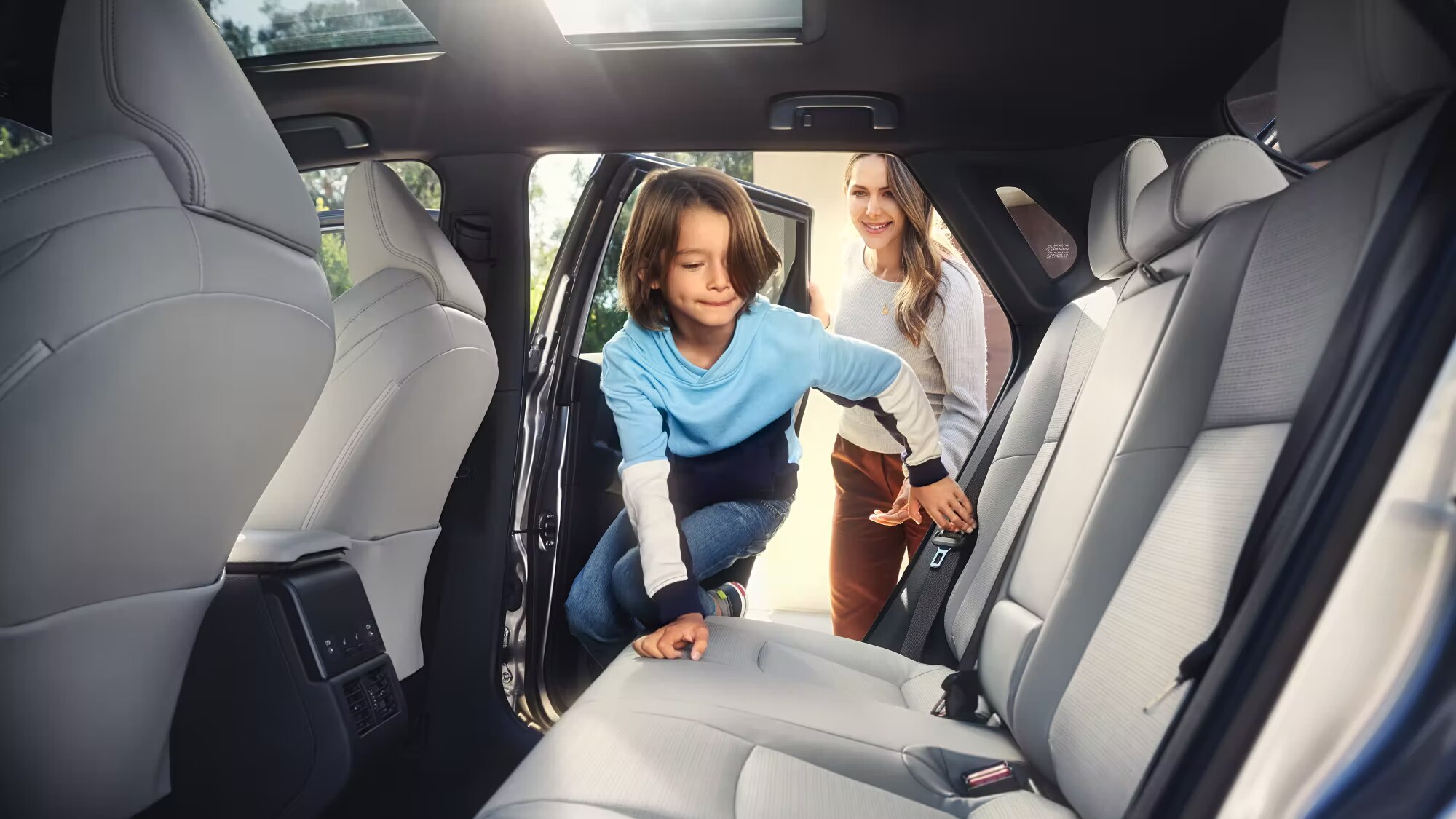 Back Seating Arrangement of the 2023 Toyota bZ4X