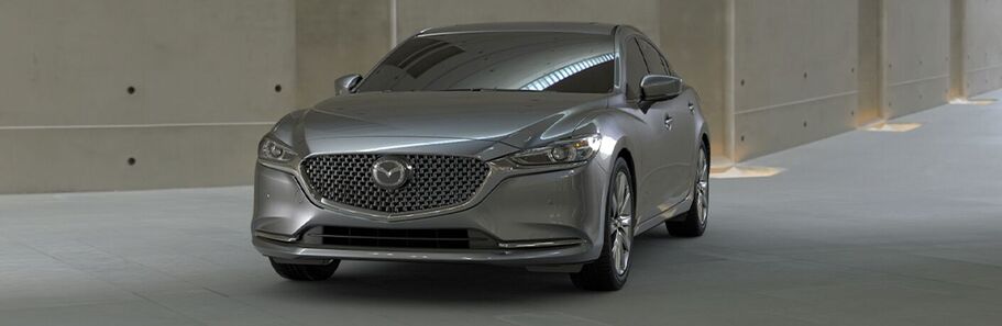 front view of a silver 2021 Mazda6