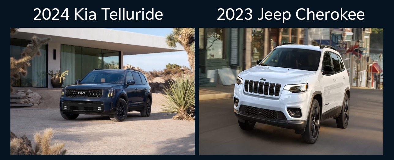 2024 Kia Telluride vs. 2023 Jeep Cherokee
