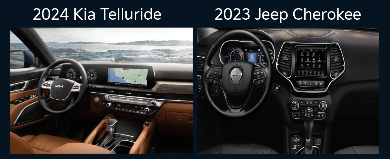 2024 Kia Telluride vs. 2023 Jeep Cherokee