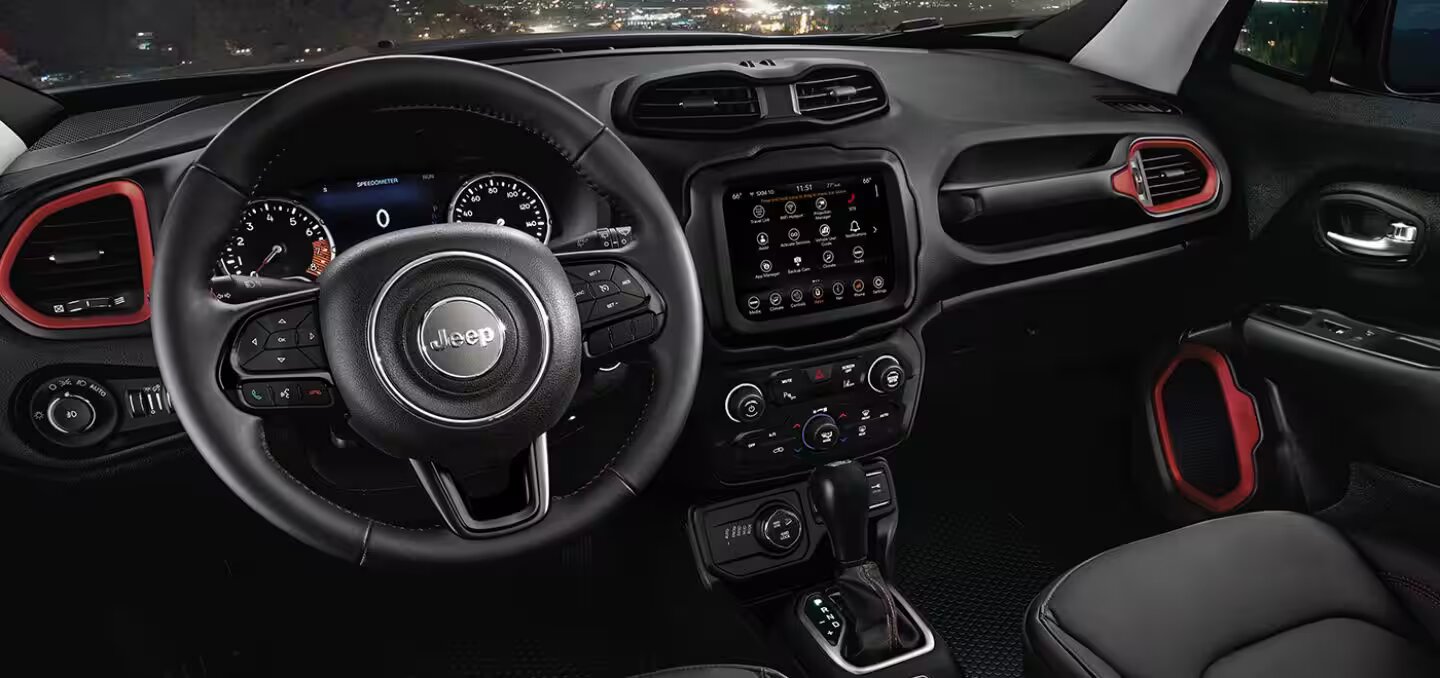 Front Interior View of the 2023 Jeep Renegade