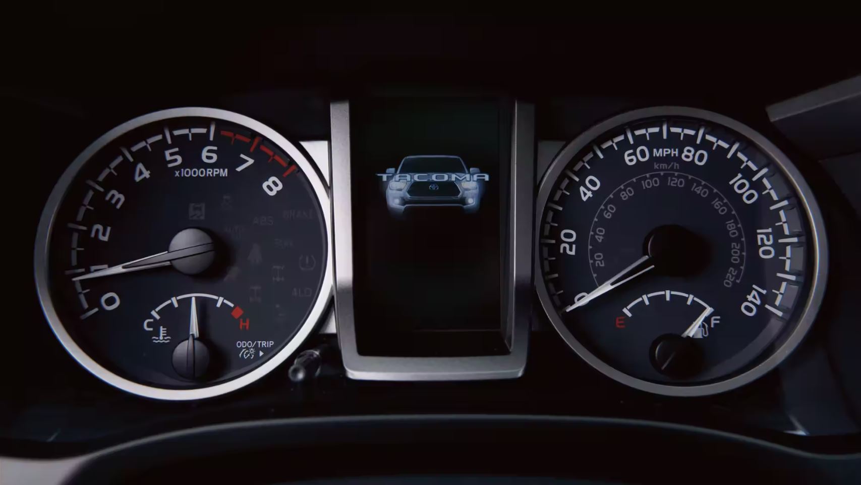 2023 Toyota Tacoma Information Cluster